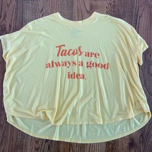 MuMu cropped yellow graphic tee